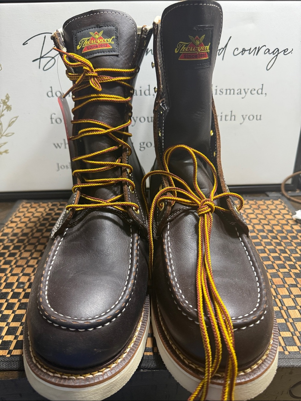 Thorogood Brown Moc Toe Work Boots Men SZ:13 D- Box 17